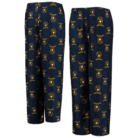 Youth Navy Milwaukee Brewers Team Color Logo Pants Cover