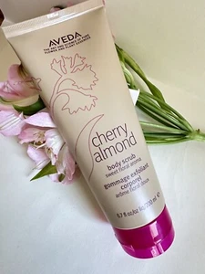 Aveda Cherry Almond Body Scrub Gommage Exfoliant Corporel 6.7oz / 200ml New - Picture 1 of 3