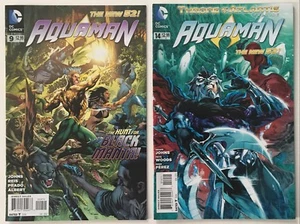 Aquaman 9 and 14 The New 52 - Black Manta Appearance - DC Comics 2012-2013 - Picture 1 of 2