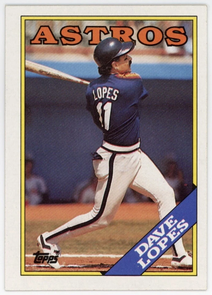 1988 Topps #226 Dave Lopes Houston Astros Baseball Card - Image 1 of 1
