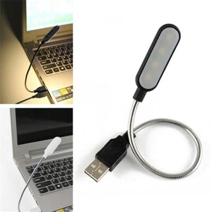 Mini lumière USB DEL flexible brillant ordinateur portable lampe portable PC ordinateur portable - Photo 1/10