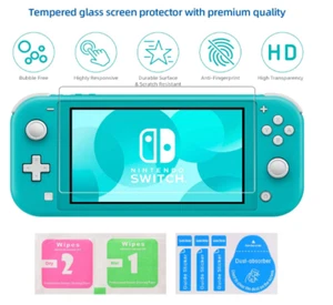 PER Nintendo Switch LITE Proteggi schermo vetro temperato durezza 9H confezione da 2 UK - Foto 1 di 3