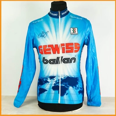 NUEVO DE LOTE JERSEY DEL EQUIPO CEREZ BALLAN S TOP BICICLETA DE CARRETERA CICLISMO VINTAGE AZUL ANTIGUO BERZINA 90 Foto 1 de 4