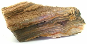 Blocco di agata Arizona a fascia 1204 grammi cabina cabochon gemma grezza CRZYLAS2 - Foto 1 di 3