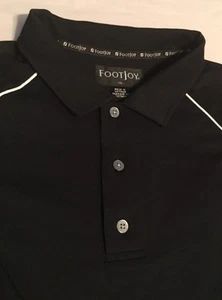 Footjoy Men's Golf Polo Extra Large XL Black - Picture 1 of 6