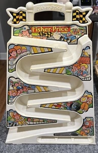 Vintage 1991 Fisher Price Tumbling Racers Vertical Race Track w/o Cars - Picture 1 of 1