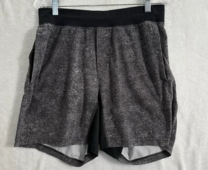 LULULEMON pantaloncino uomo senza fodera taglia M nero tempo libero palestra allenamento casual 51-25 - Foto 1 di 7
