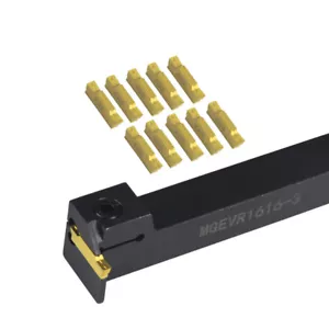 MGEVR1616-3 16mm CNC External Cut-Off Grooving Tool Holder + 10Pcs 3mm inserts - Picture 1 of 3