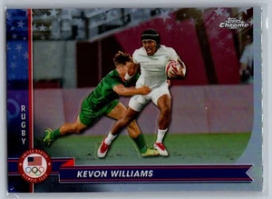 Tarjeta olímpica de rugby Kevon Williams #111 Topps cromada de los Juegos Olímpicos de Estados Unidos 2024 - Imagen 1 de 2