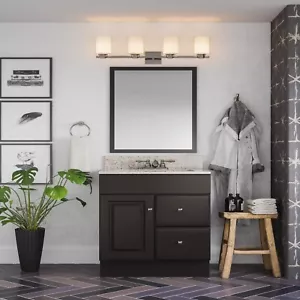 Oslo Vanity Light in Brushed Nickel, 4-Light - Picture 1 of 12