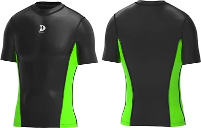 Men’s Compression Base Layer Top – Half Sleeve Shirt for Workout & Sport - Image 1 of 4