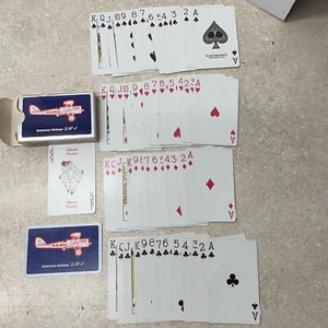 Vintage American Airlines DH-4 Airplane US Mail AA Vintage Deck Playing Cards - Picture 1 of 8
