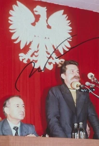Lech Walesa original signiertes Foto 20 x 30 cm - Picture 1 of 1