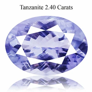 Unheated 2.40ct Pinkish Violet Blue Color Natural Tanzanite mined at Tanzania - Picture 1 of 2