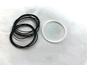 Teflon GASKET for Rolex Oyster Datejust P sapphire crystal with 8 caseback seals - Picture 1 of 2