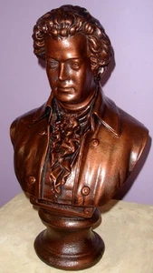 18" Large Bust of Mozart Music Sculpture Statue Art - Picture 1 of 11