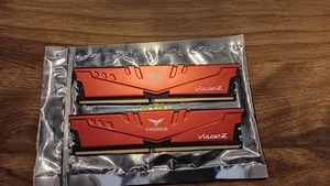Team Group T-Force Vulcan Z DDR4 3600 16gb (2X8GB) TLZRD48G3600HC18JBK - Picture 1 of 3