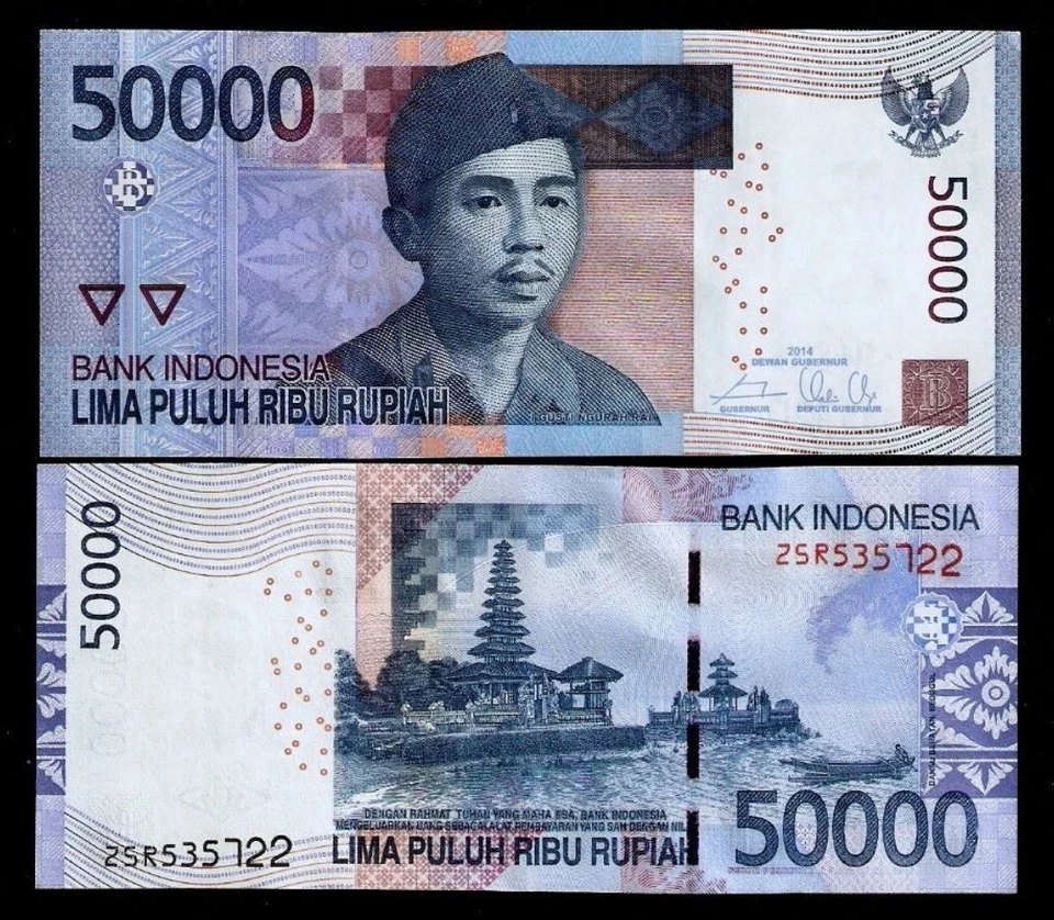 50.000 RUPIAS INDONESIA 50000 IDR AUTÉNTICAS Verificadas 50k Indonesias. Foto 1 de 1