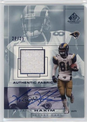 2001 SP Game Used Edition Authentic Fabric Auto /25 Az-Zahir Hakim #AZ-A Auto - Image 1 of 2