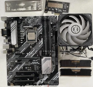 Intel Core i7‑10700 + ASUS Prime B460‑PLUS + 16GB Corsair  DDR4 + cooler - Picture 1 of 7