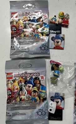 Nuevo LOTE LEGO PINOCHO Y MINI CRICKET MINIFIGURAS Disney 100 71038 serie 3 Foto 1 de 3