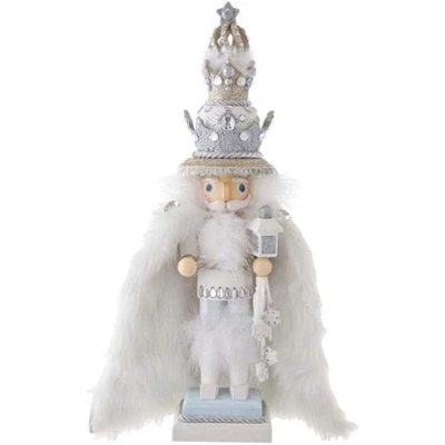 Kurt Adler Hollywood Wooden Nutcracker Collection, White Fur King 18" - Image 1 of 4