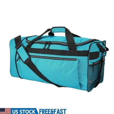 Bolsa de viagem grande dobrável rolante com rodas alça ajustável nova - Imagem 1 de 4