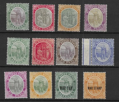 St Kitts 1903-18 Columbus Issues Mint Cat £80 (22v) Foto 1 de 2