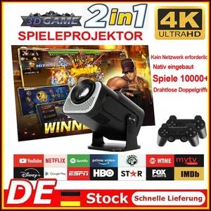 2025 NEU Beamer 4K 1080P LED Projektor Heimkino 5G WiFi Bluetooth USB Android TV - Bild 1 von 16