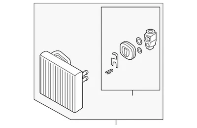 Núcleo evaporador aire acondicionado original Volkswagen 5QM-816-103 Foto 1 de 2