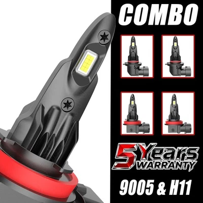 Kit de bombillas LED de haz alto bajo para Nissan Altima sedán 4 puertas 2019-2021 Foto 1 de 4