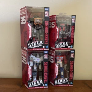 Transformers Siege 35 Aniversario Optimus Megatron Sound Blaster Bluestreak Lote - Imagen 1 de 3
