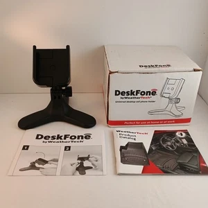 WeatherTech DeskFone Handyhalter mit zwei Ansichten verstellbar flacher Oberfläche universelle Passform - Bild 1 von 6