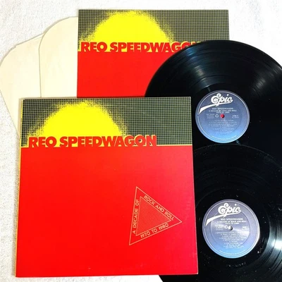 REO Speedwagon "A Decade of Rock: 1970-1980" 2-LPs, Nice NM-!, Orig Epic +Insert - Image 1 of 4