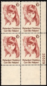 US Stamp Scott 1549 Plate Block Mint NH 15 Cents Help for Retarded Children - Picture 1 of 1