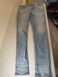 Jeans AMIRI Azul Ajustados Pila Arcilla Índigo Talla 34 (Denim Italiano) - Imagen 1 de 8