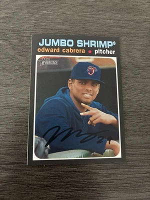 2020 Topps Heritage Minors Edward Cabrera #137 - Image 1 of 2