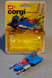 1979- CORGI- DC COMICS- SUPERMAN- SUPERMOBILE- DIECAST VINTAGE TOY W- CARD-EXC - Picture 1 of 14