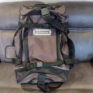 HUMMER Samsonite Rolling Wheeled Duffle Bag Backpack Brown Black Travel XL RARE - Picture 1 of 13