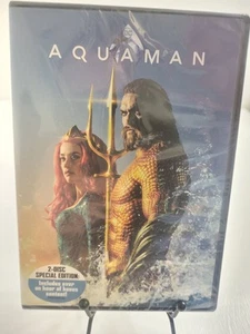 Aquaman DVD 2 Disc Special Edition Sealed! 1 Hour+ Bonus Content Amber Heard - Picture 1 of 2