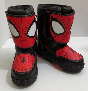 MARVEL SPIDERMAN BOOTS, LIGHT UP WHEN YOU WALK, NEW WITH TAGS, BOYS SIZE 11 - Picture 1 of 1