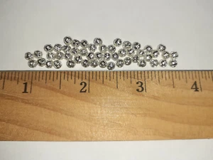50PCs Silver Hollow Spacer Beads Findings Jewelry Making Crafts USA SHIPPING - Picture 1 of 14