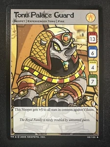 Neopets Tonu Palace Guard 68/100 Lost Desert Neopet Non Holo Rare - Bild 1 von 2