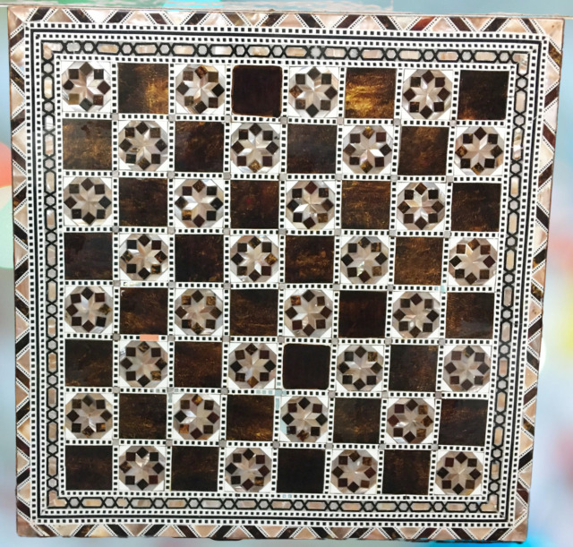 20.5 Inches Istanbul Chess Set Walnut - Mother of Pearl inlaid Chess B –  Craftsoy