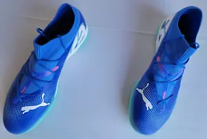 Mens Size 12 Blue Puma Future 7 Match It Indoor Soccer Shoes 107936-01 - Picture 1 of 8