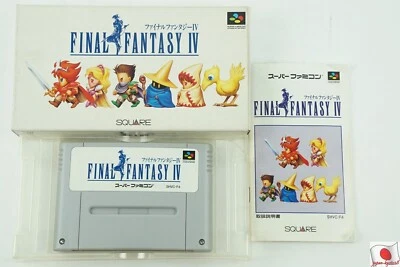Final Fantasy 4 IV SNES SQUARE Nintendo Super Famicom Box From Japan - Image 1 of 2