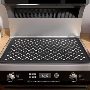 28"x20" Electric Stove Top Cover Mat, Heat-Resistant Silicone Protector, Black - Picture 1 of 7