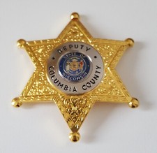obsolate historical us police badge Sheriff Columbia County / Wisconsin