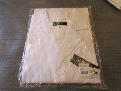 KOI UNISEX  443 RILEY LAB COAT WHITE LARGE SIZE - Image 1 of 4