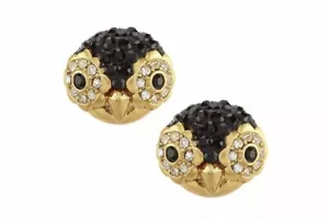 $48 Kate Spade GOLD TONE PAVE PEGUIN STUD EARRINGS K1C - Picture 1 of 7